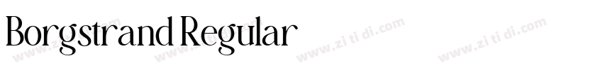 Borgstrand Regular字体转换 Borgstrand Regular字体转换